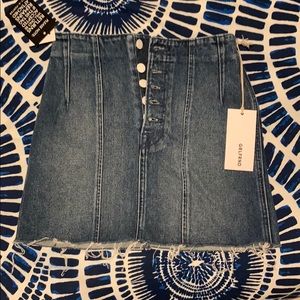 High-waisted ‘Twiggy’ skirt by Grlfriend Denim